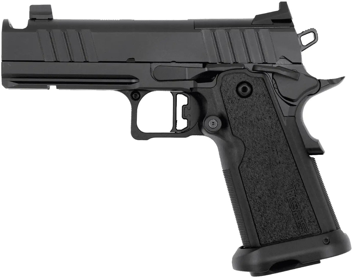 Tisas PX-9 9mm Luger Competition Pistol - 4.25" Compensated Barrel, QPQ Finish, 2x17-Round Mags