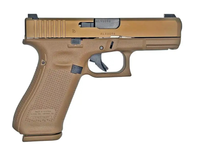 Glock 19X V 9mm Pistol, 4" FDE, includes 1-17RD and 2-19RD Magazines