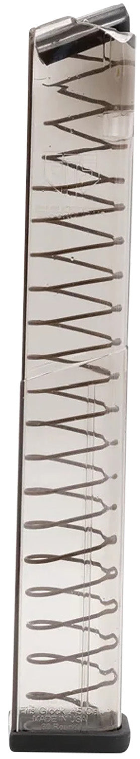 ETS Group GLK2130 Extended 30-Round .45 ACP Magazine Compatible with Glock 21/30/41 Translucent Polymer