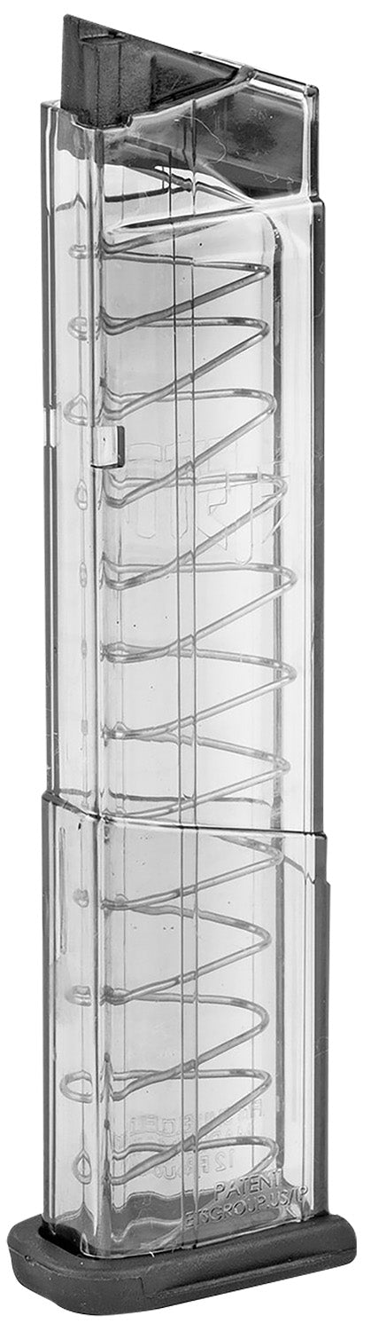ETS Group SW9SHD12 9mm Luger 12-Round Magazine for S&W M&P Shield Translucent Polymer