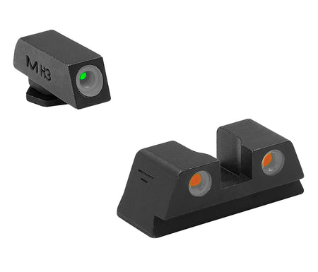 Meprolight USA 102203301 Tru-Dot Tritium Sight Set Green/Orange for Glock 42/43/43X/48X