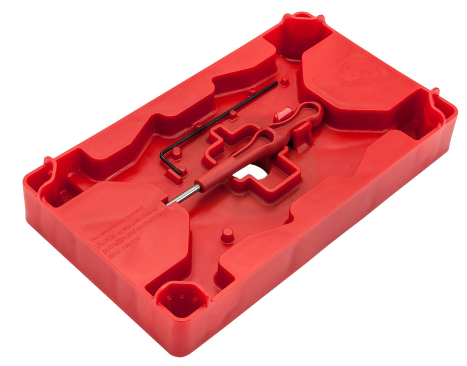 Apex Tactical Pistol Armorer's Tray 104110 with Pin Punch, Red Polymer