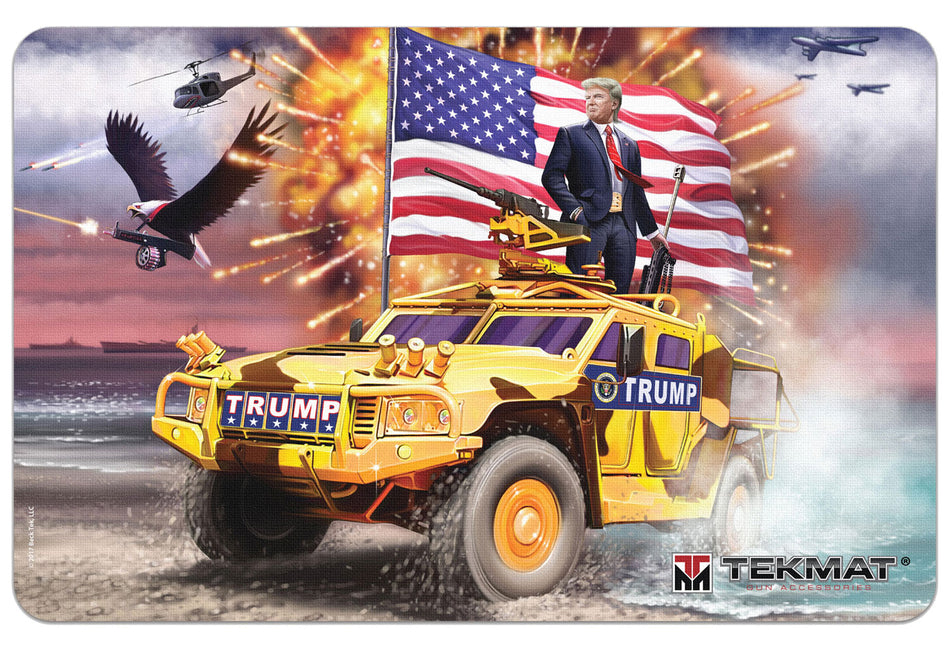 TekMat Trump Freedom Portrait Gun Cleaning Mat Multi-Color 11"x17"