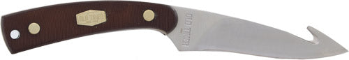 Old Timer Guthook Skinner 3.5" Fixed Blade SS Knife Delrin Handle with Sheath