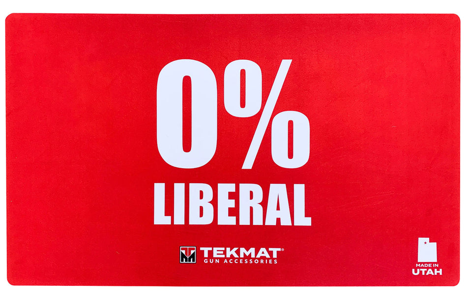 TekMat 0% Liberal Novelty Door Mat Red Rubber 25" x 42"