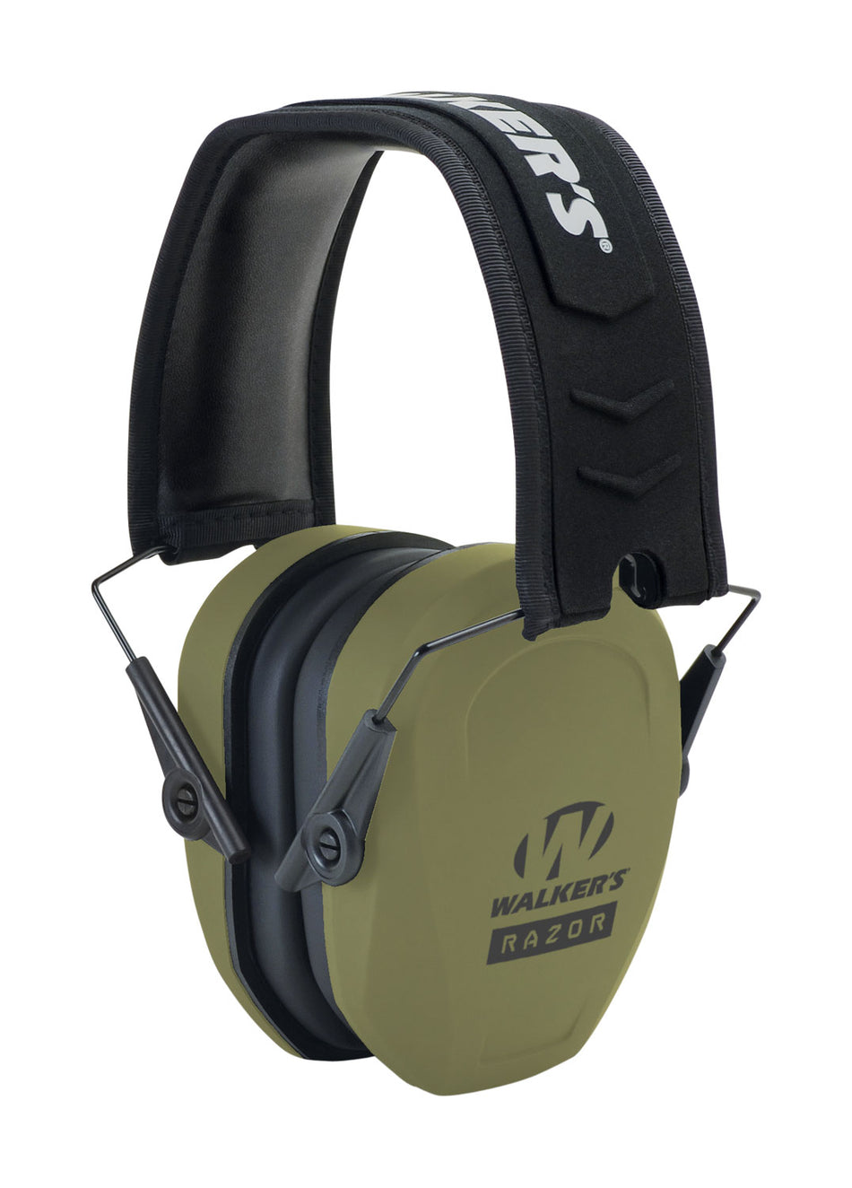 Walker's GWPRSMPASODG Razor Slim Passive Muff 27 NRR OD Green/Black Polymer