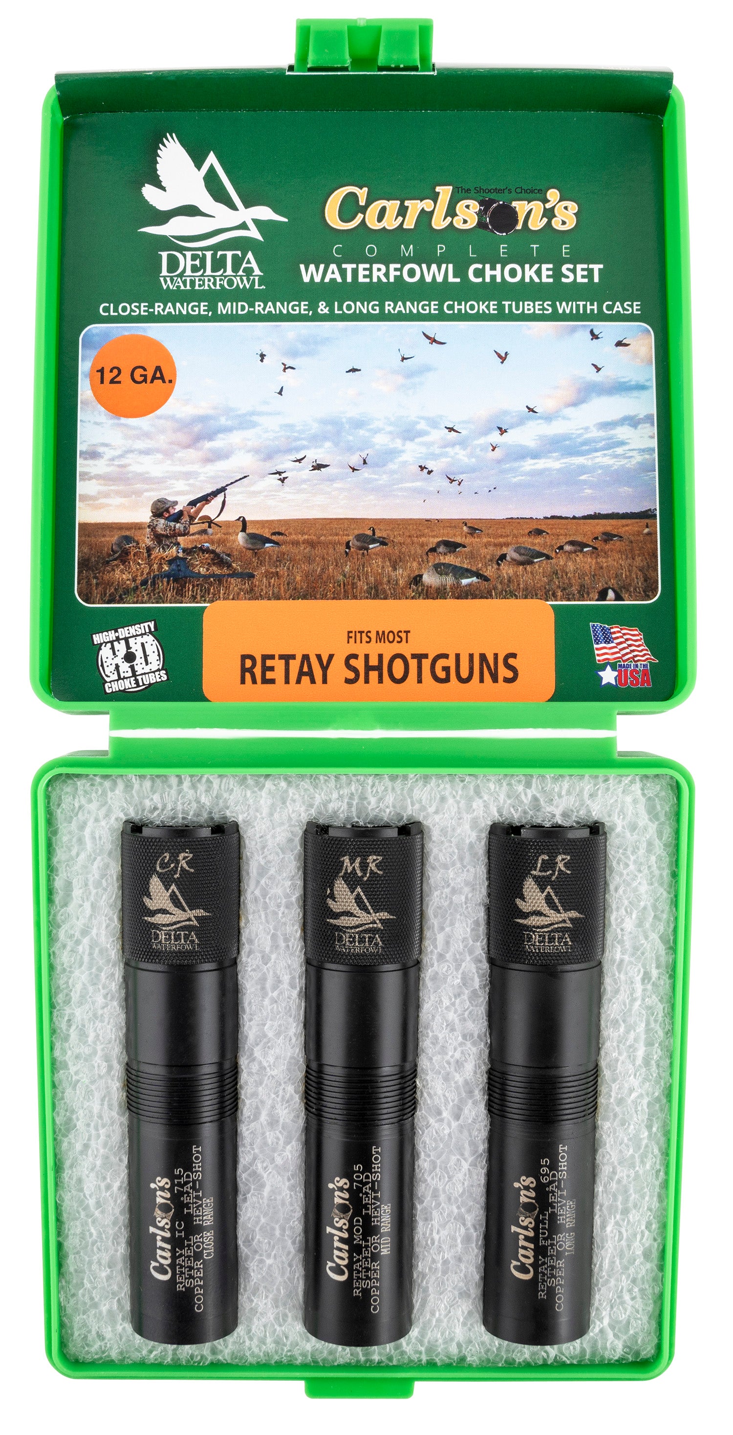 Carlson's Delta Waterfowl Retay 12 Gauge Mid/Long/Close Range Extended Choke Tube Stainless 07779