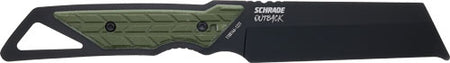 Schrade Knife Outback Cleaver Fixed 3.6" Black and Green