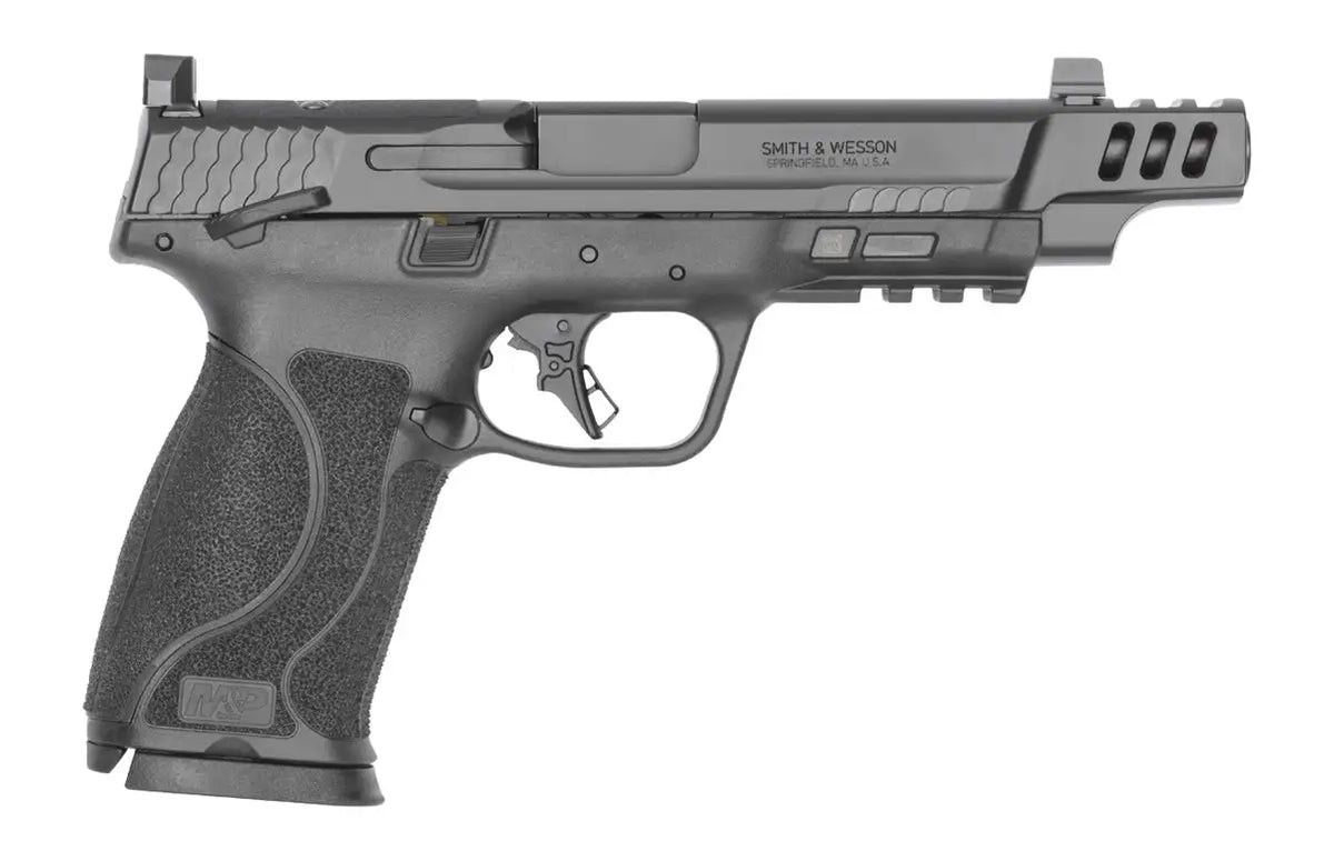 Smith & Wesson Performance Center M&P10 M2.0 10mm Pistol, 5.6" Ported Barrel, Optic Ready, Manual Safety, (2) 10-Round Mags, CA Compliant