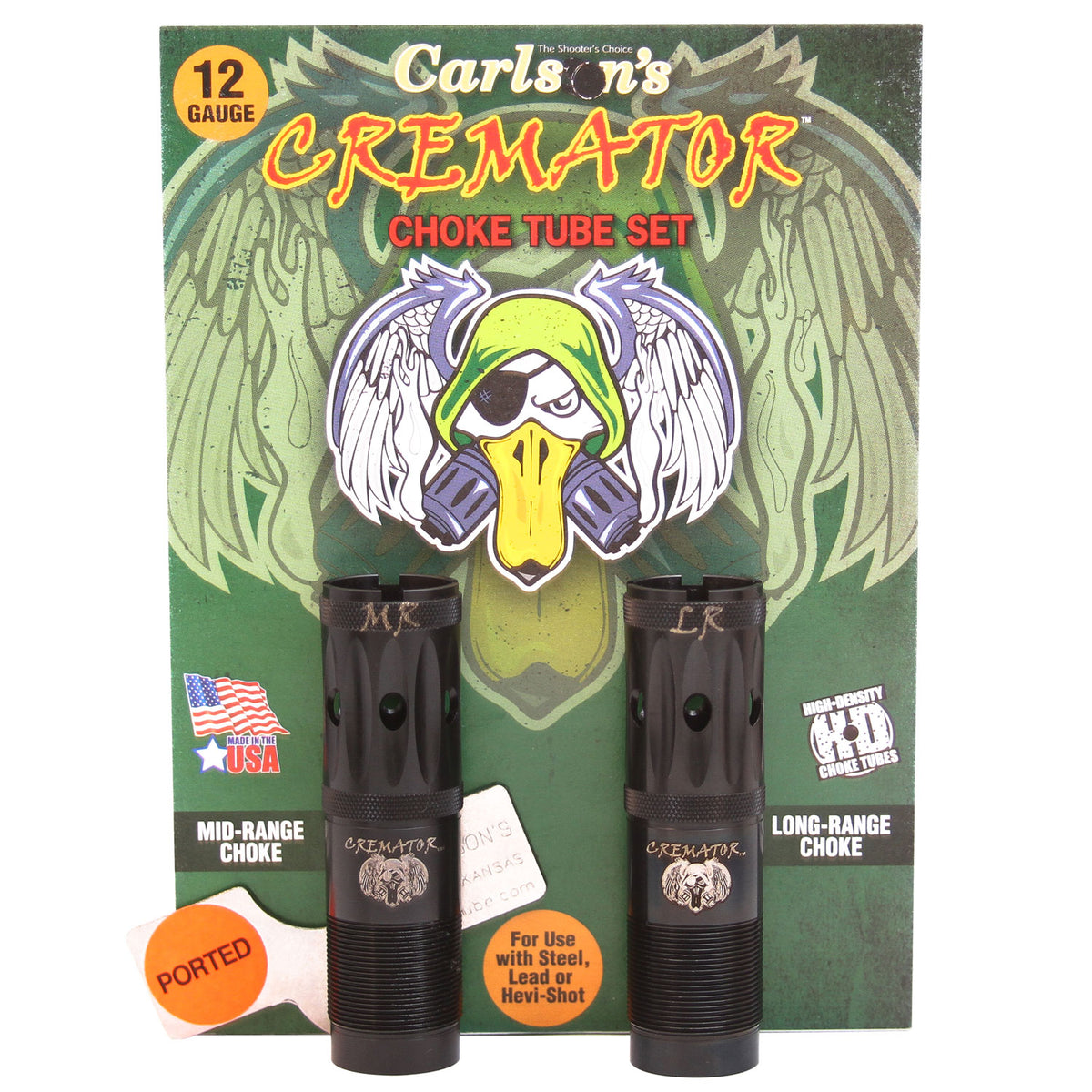 Carlson's Choke Tubes Cremator 12 Gauge Mid/Long Range Ported Winchester 17-4 Stainless Steel