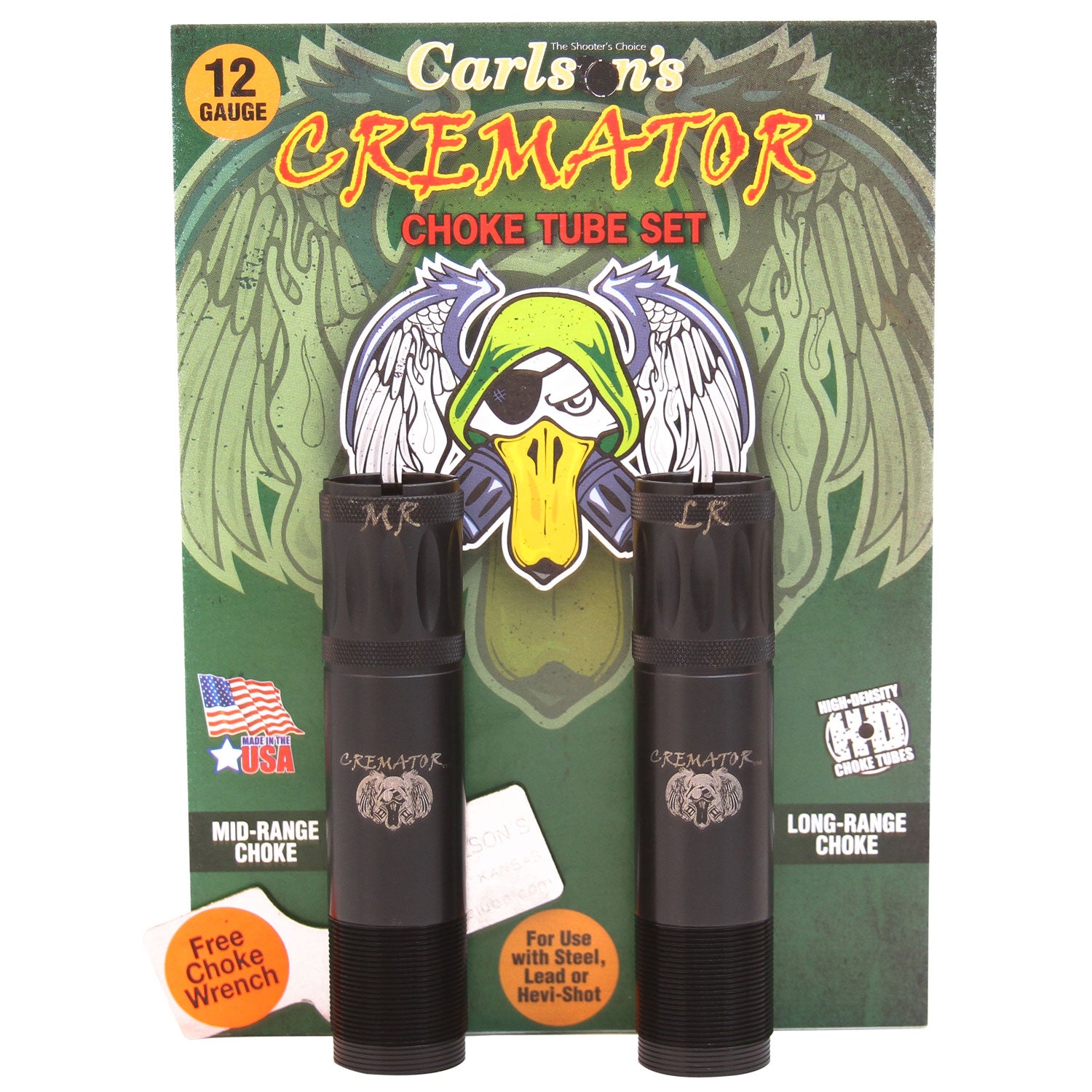 Carlson's Choke Tubes Cremator 12 Gauge Mid/Long Range Non-Ported Browning Invector Plus 17-4 Stainless Steel