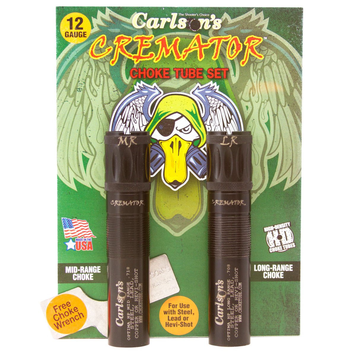 Carlson's Choke Tubes Cremator 12 Gauge Mid/Long Range Non-Ported Beretta Optima HP 17-4 Stainless Steel