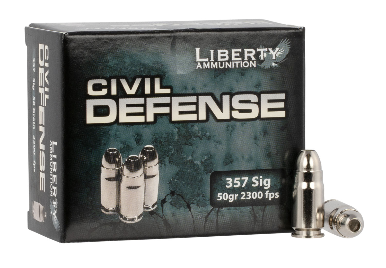 Liberty Ammunition .357 Sig LACD357Sig053 Civil Defense Protection Lead Free Fragmenting Hollow Point 50 Grain