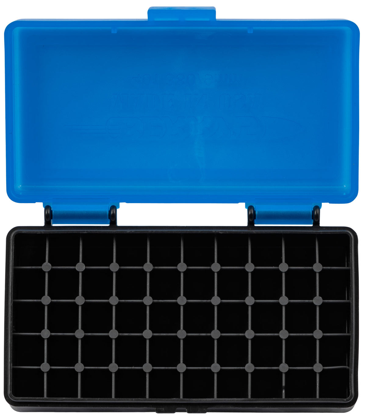 Berry's 50rd Ammo Storage Box 9mm/380ACP Blue and Black Polypropylene