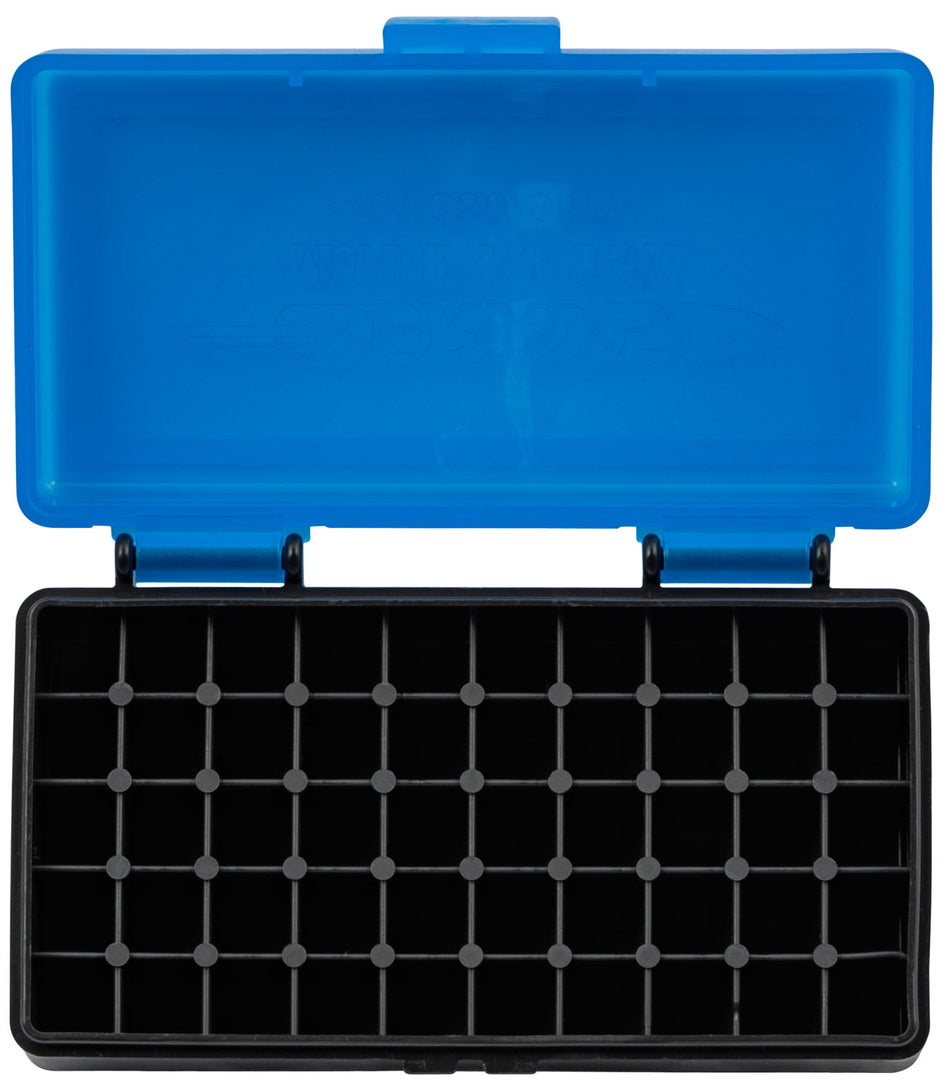 Berry's 50rd Ammo Storage Box 9mm/380ACP Blue and Black Polypropylene