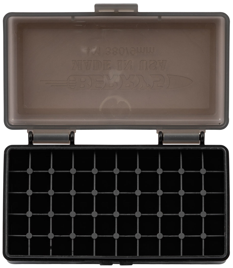 Berry's 9mm/380ACP 50-Round Ammo Storage Box Smoke and Black Polypropylene