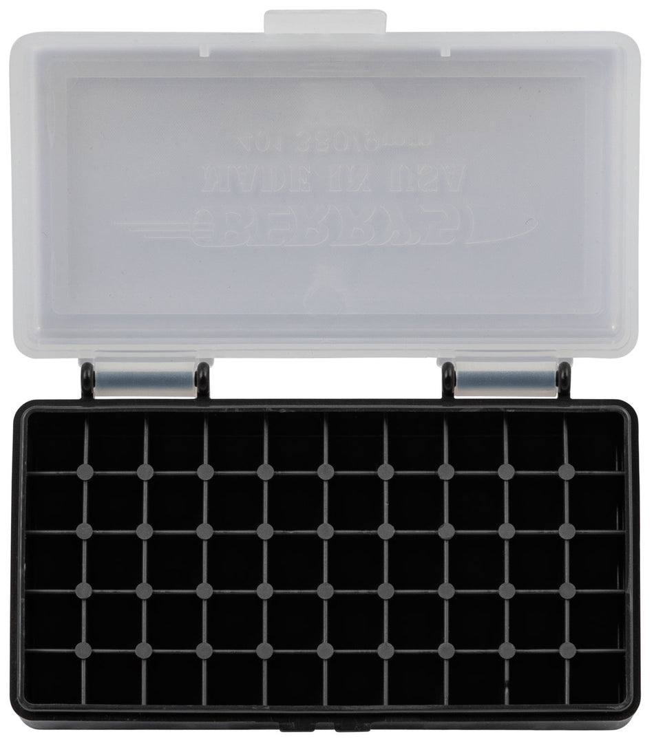 Berry's 9mm/380ACP 50-Round Ammo Storage Box Clear and Black Polypropylene