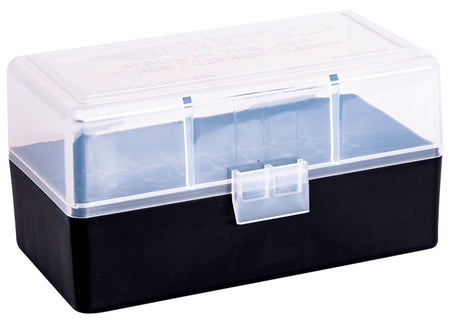Berry's 223 Rem/5.56 NATO 50-Round Ammo Storage Box Clear and Black Polypropylene