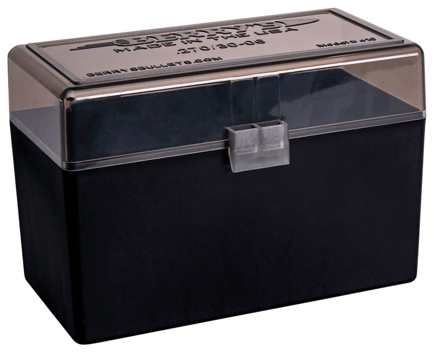 Berry's 270 Win/30-06 Springfield 50-Round Ammo Storage Box Smoke and Black Polypropylene