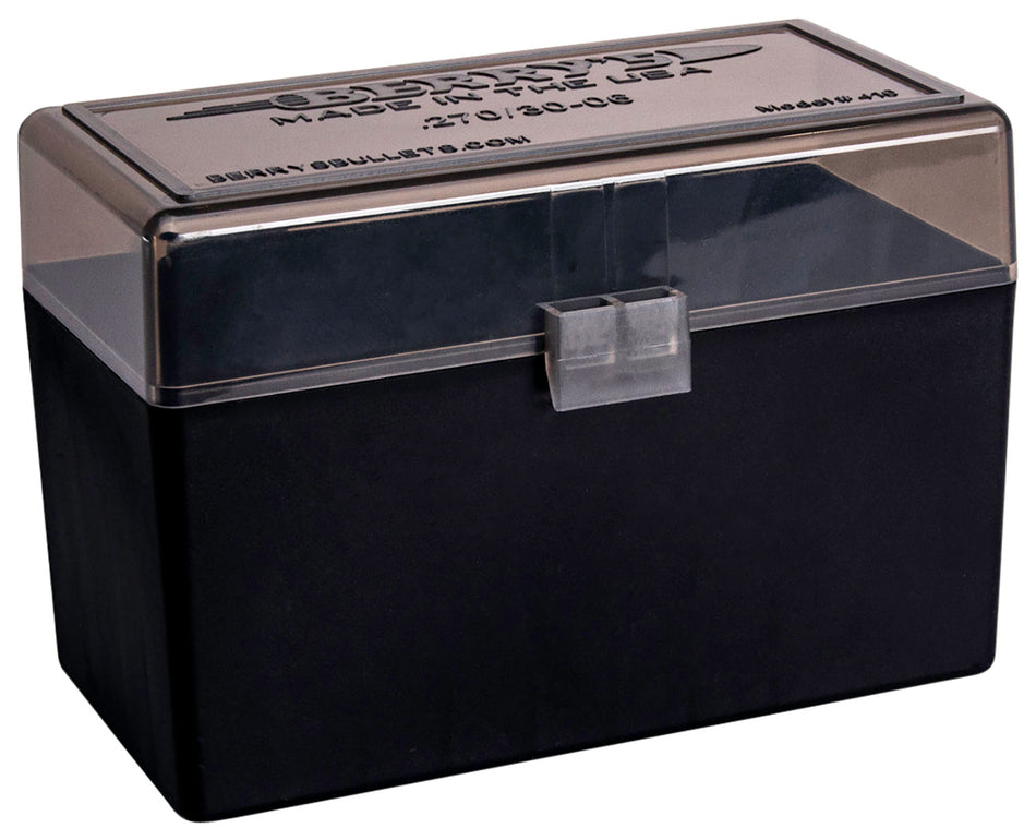 Berry's 270 Win/30-06 Springfield 50-Round Ammo Storage Box Smoke and Black Polypropylene
