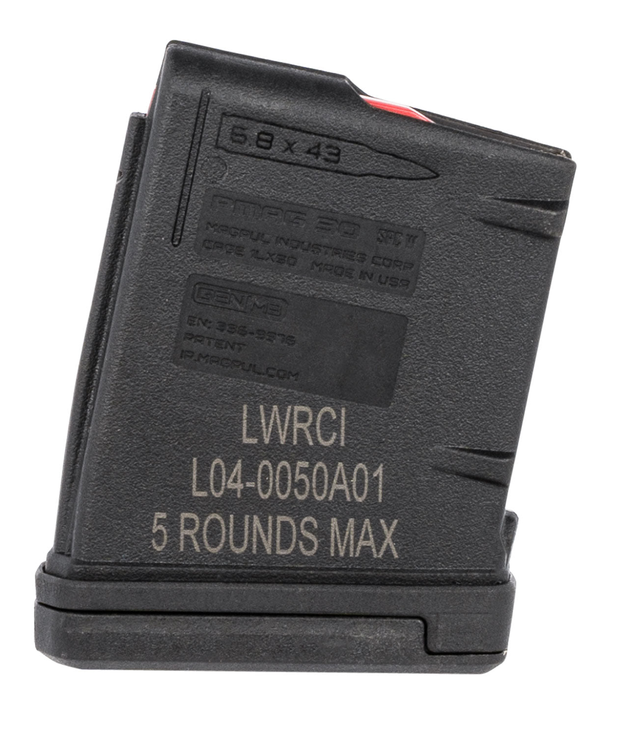 LWRC 6.8 SPC 5-Round Black Detachable PMAG for SIX8 Platform