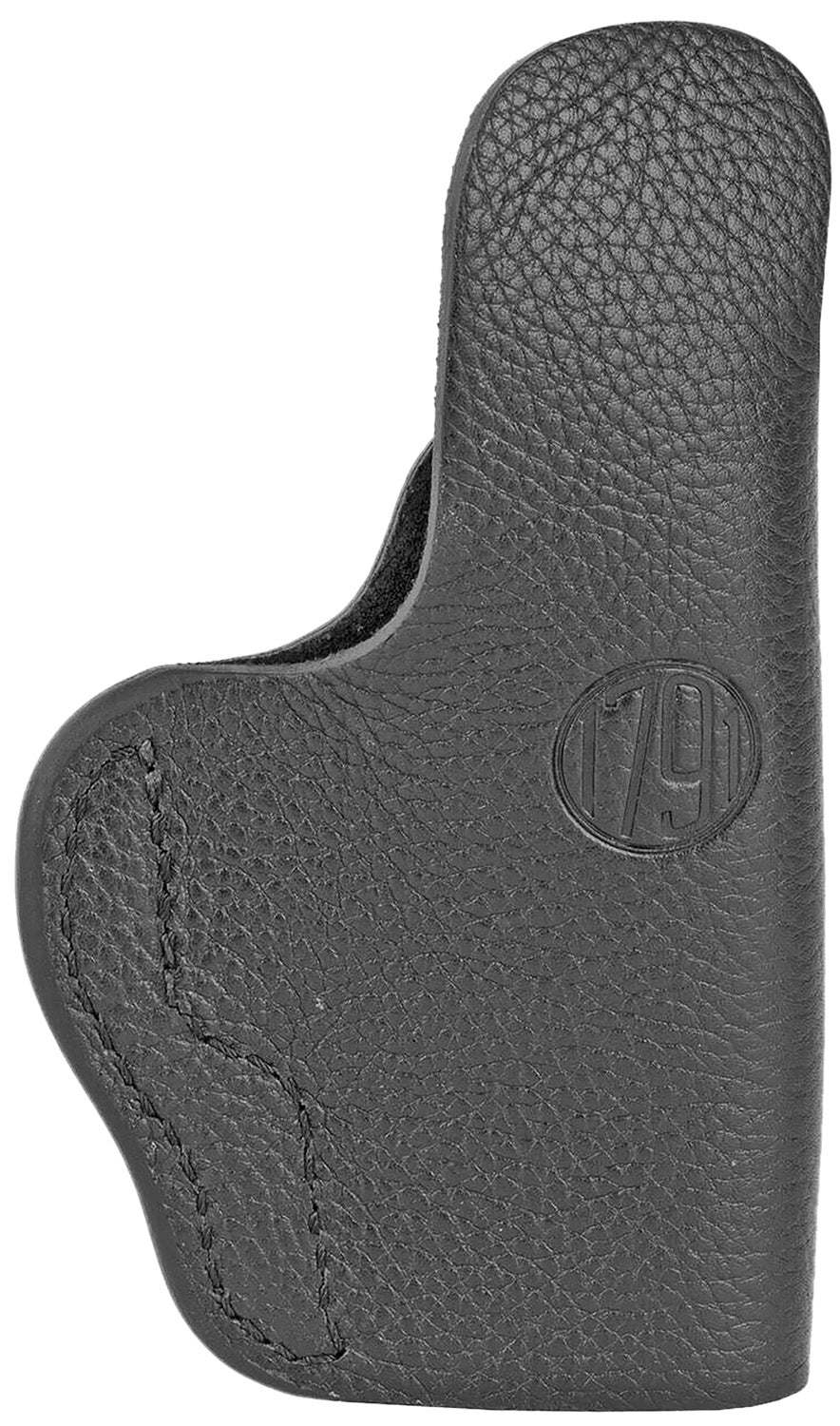 1791 Gunleather SCH3NSBL Smooth Concealment IWB Holster Size 03 Night Sky Black Leather Clip Glock 42 43 Sig P365 Springfield Hellcat Left Hand