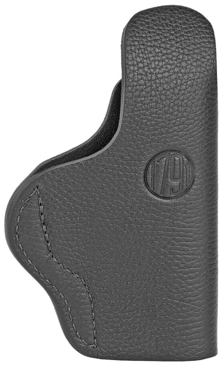 1791 Gunleather SCH4NSBL Smooth Concealment IWB Holster Size 04 Night Sky Black Leather Clip Glock 17 19 S&W M&P Shield Plus Left Hand