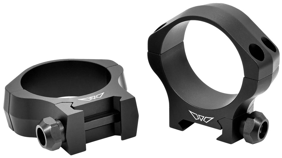 Warne Mountain Tech 7250M 40mm Low Scope Ring Set Matte Black 0 MOA