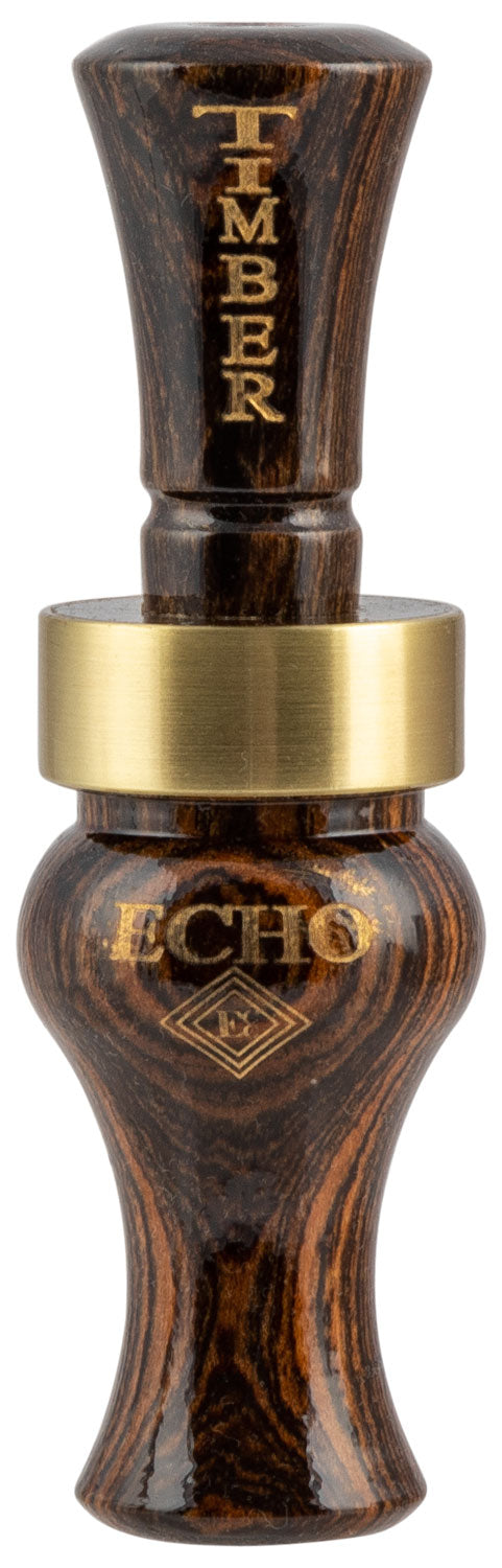 Echo Calls Timber 78015 Single Reed Mallard Hen Duck Call Bocote Wood Brass Band