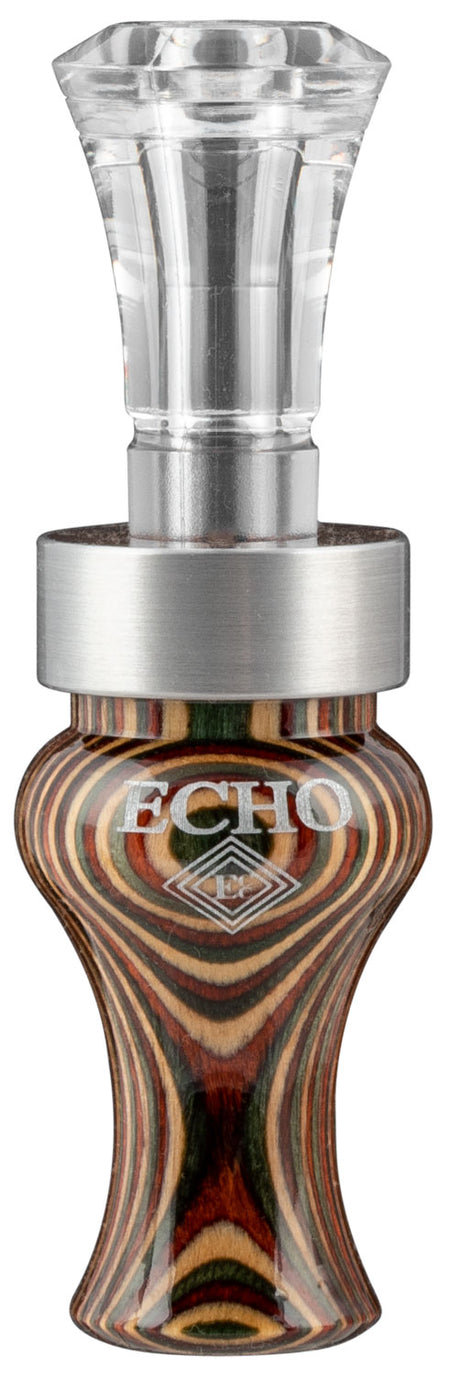 Echo Calls Timber 77754 Double Reed Close-In Mallard Duck Call DiamondWood Barrel