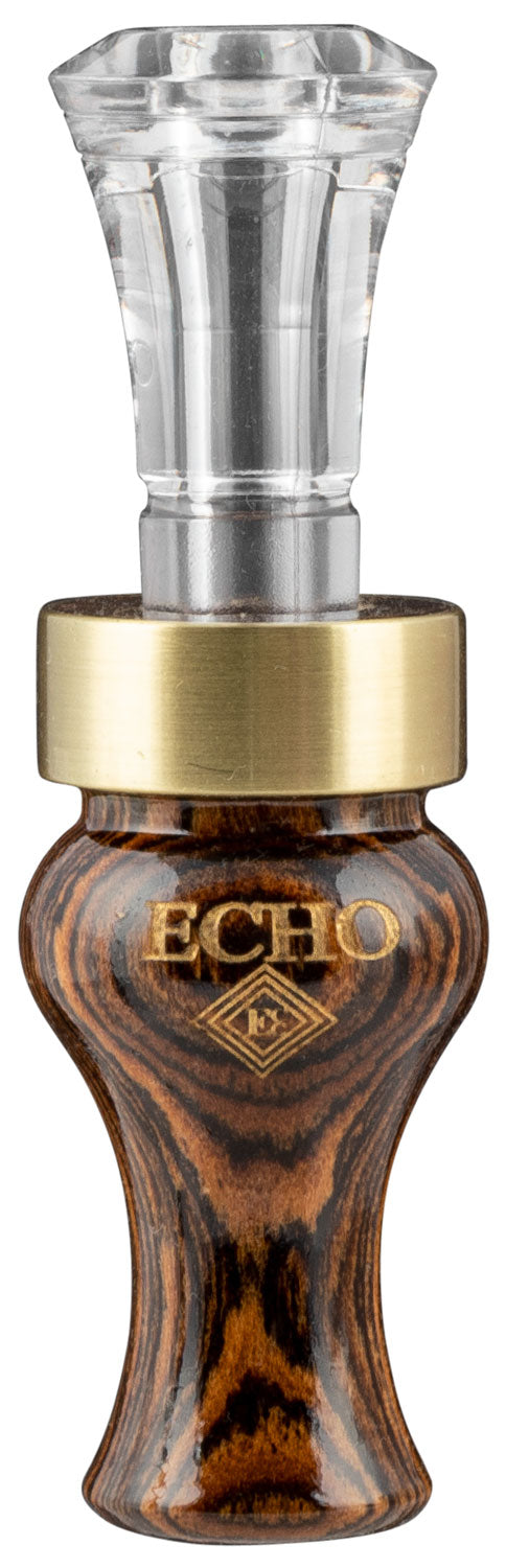 Echo Calls Poly Timber 90016 Double Reed Close-In Mallard Duck Call Bocote Wood