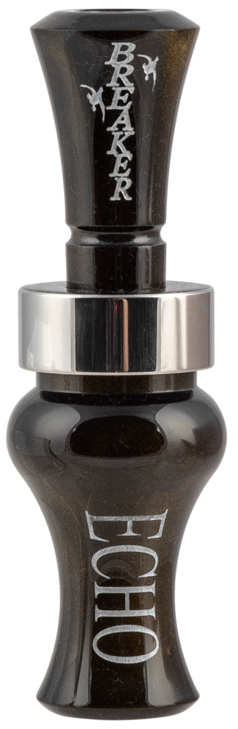 Echo Breaker Single Reed Mallard Hen Call, Black Gold Pearl Acrylic
