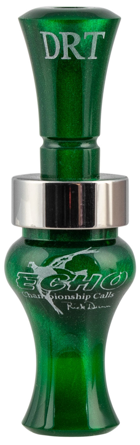 Echo Timber Double Reed Mallard Hen Call, Green Pearl Acrylic