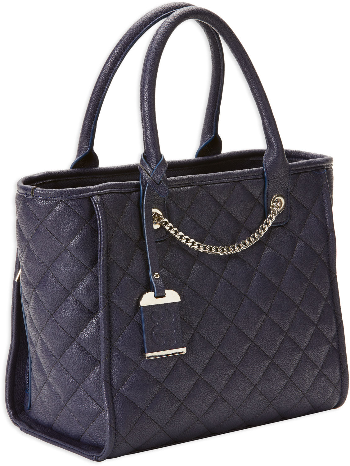 Bulldog BDP059 Navy Nylon Quilted Tote Purse with Holster Fits Most Small Autos and Revolvers Ambidextrous