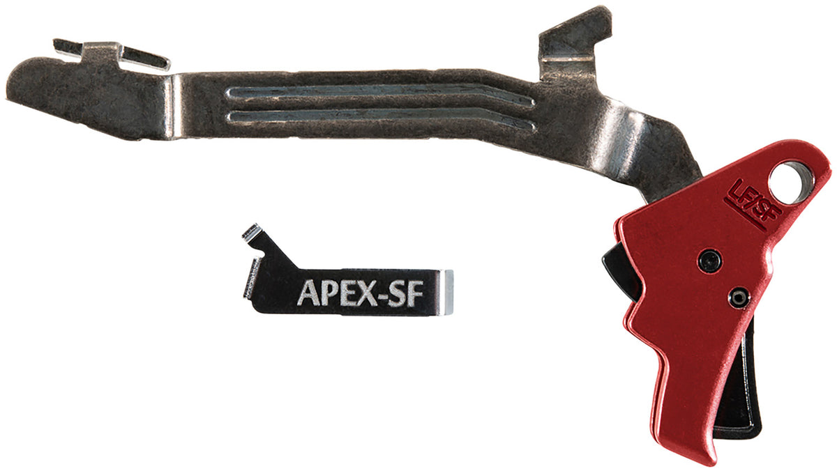 Apex Tactical Action Enhancement Trigger Black & Red Drop-In for Glock 43/43X/48 – 102157