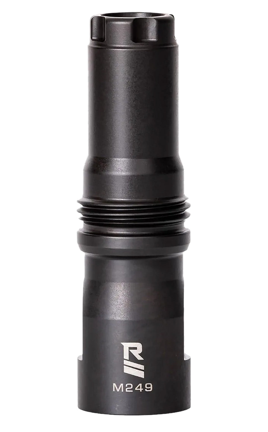Rugged Suppressors MD001 M249 Muzzle Device 9/16x24 LH Thread, Dual Taper Locking System, Black
