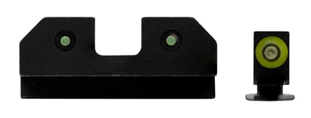 XS Sights R3D Tritium Night Sights for Glock - Green Outline Front Sight & Green Tritium Rear Sight
