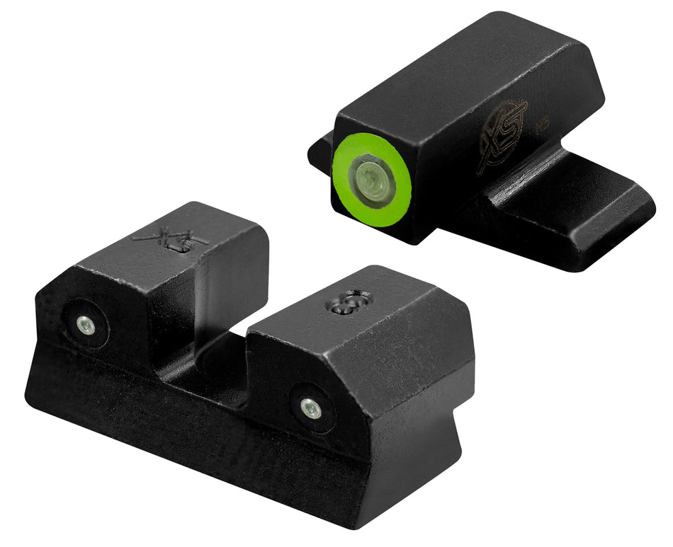 XS Sights R3D Tritium Night Sights - Sig Sauer & Springfield Armory - Green Outline Front & Tritium Rear