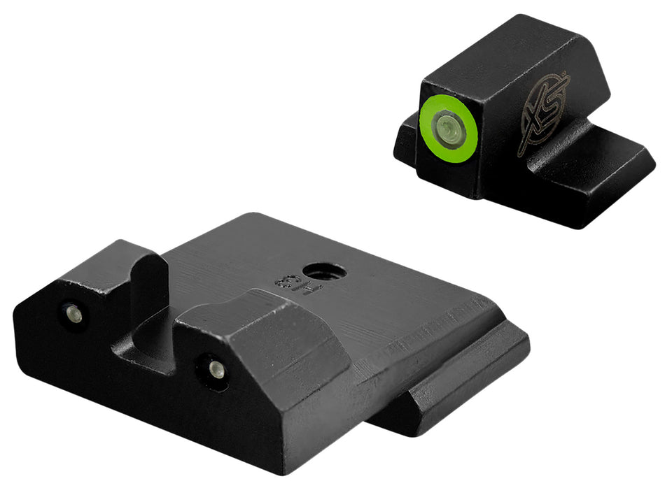 XS Sights R3D Tritium Night Sights for S&W Pistols - Green Outline Front & Green Tritium Rear Sight