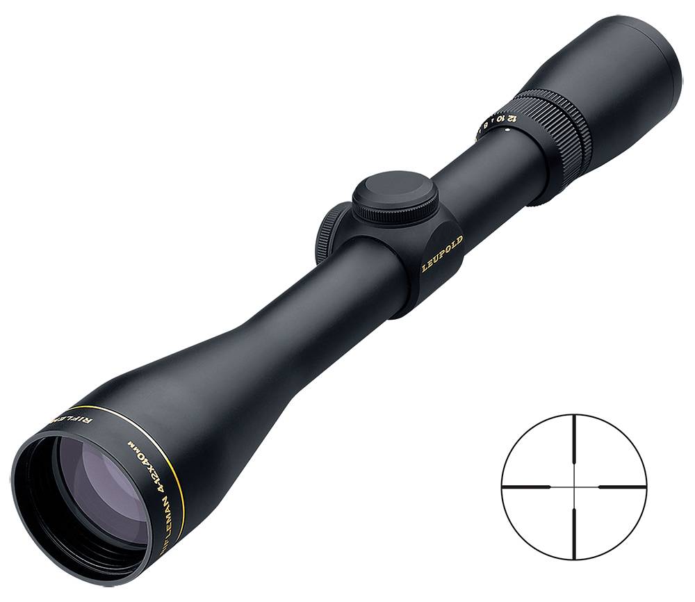 Leupold Rifleman 4-12x40mm Scope Black Matte Finish Wide Duplex Reticle SFP 56170