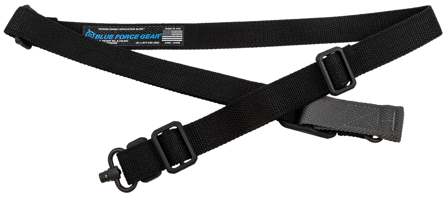 Blue Force Gear Vickers 221 Black One/Two Point AR Platform Sling with RED Swivel