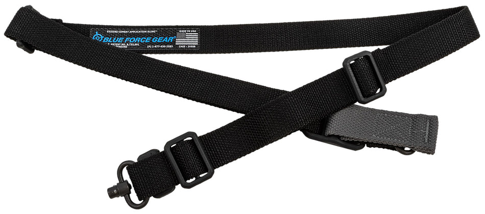 Blue Force Gear Vickers 221 Black One/Two Point AR Platform Sling with RED Swivel