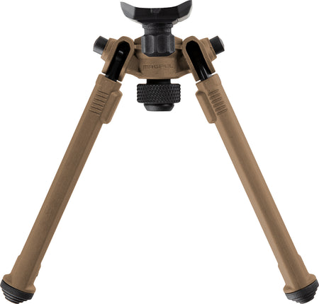 Magpul MAG1075-FDE FDE Sling Stud QD Bipod with Rubber Feet, 6.30-10.30" Vertical Range