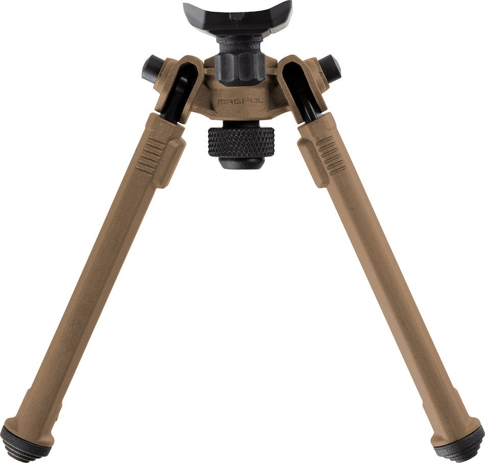 Magpul MAG1075-FDE FDE Sling Stud QD Bipod with Rubber Feet, 6.30-10.30" Vertical Range