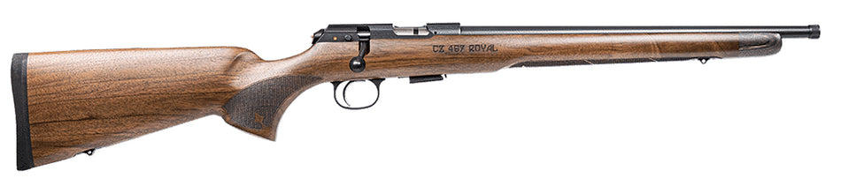 CZ-USA 457 Royal 22 LR 16.5" Threaded Barrel Walnut Stock Bolt-Action Rifle