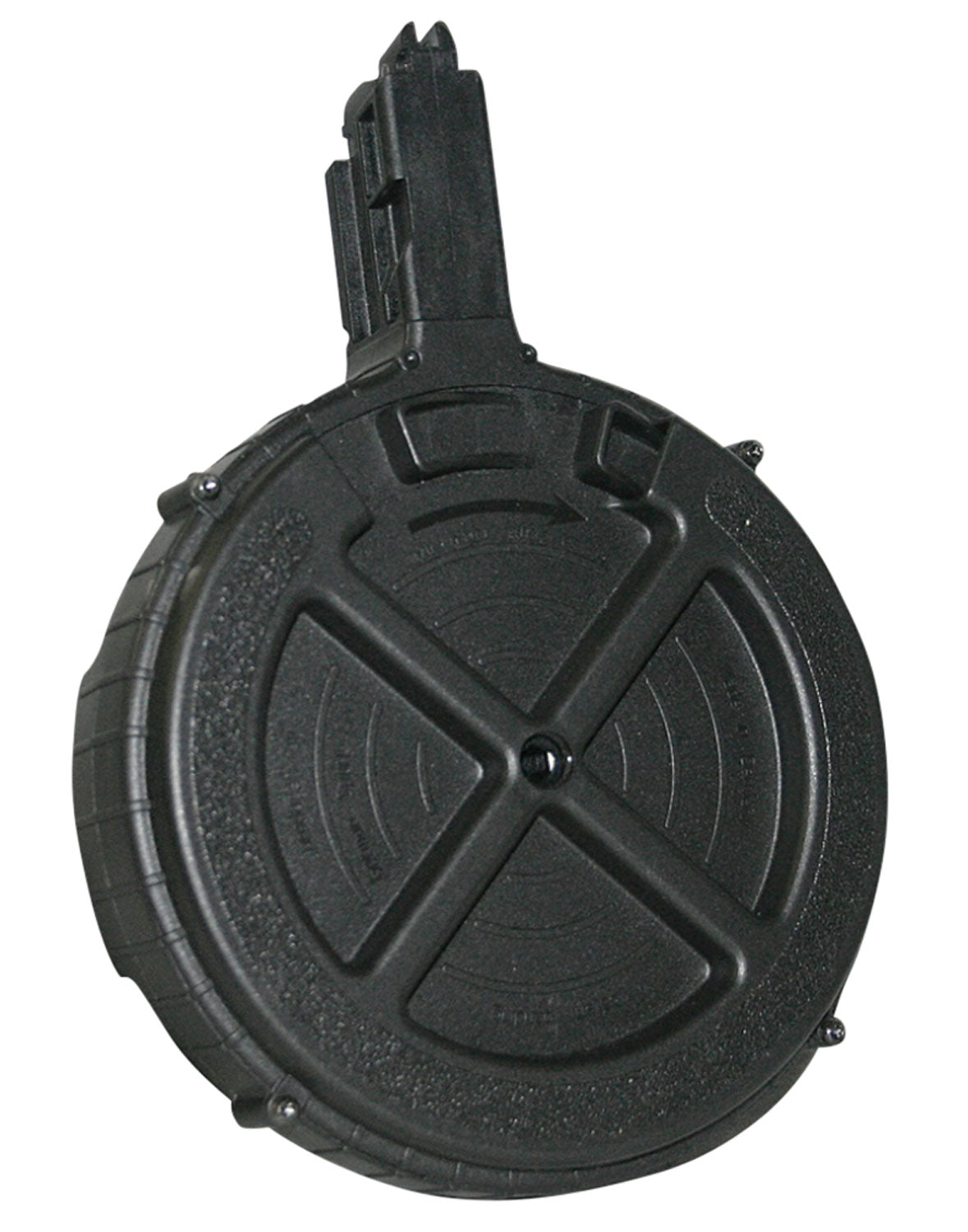 GSG GERMR110GSG16 GSG-16 110rd Rotary .22 LR Black Polymer Rifle Magazine