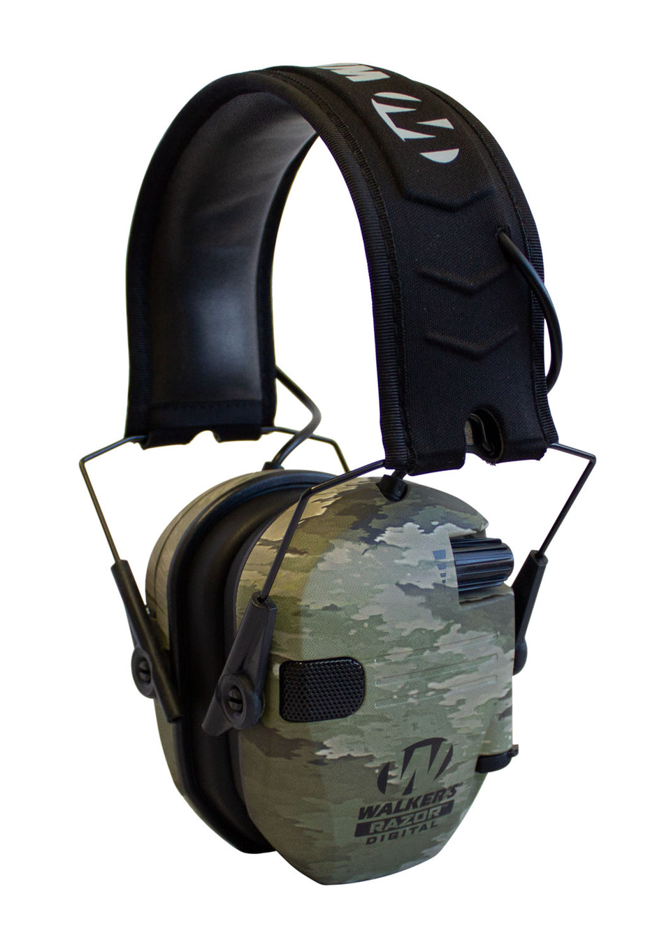Walker's GWPDRSEMAIX Razor PRO Digital Muff 23 NRR ATACS-IX Camo Black Polymer