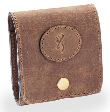 Browning Crazy Horse Top-Grain Leather Rifle Cartridge Case 10rd with Belt Loop