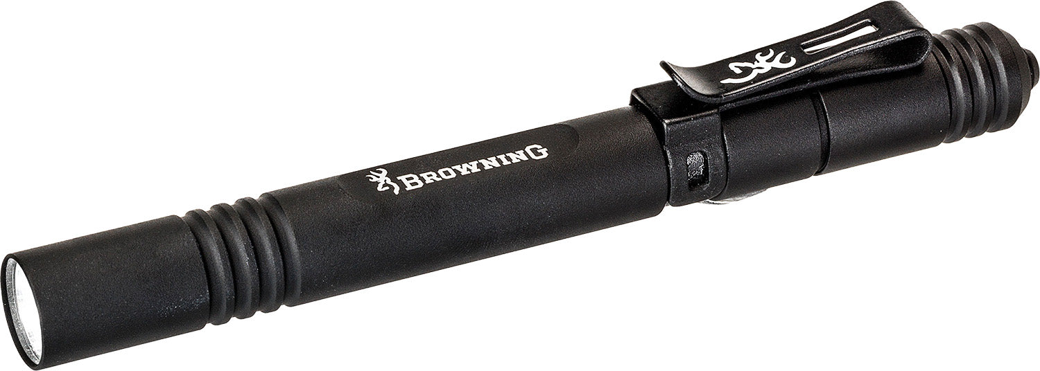 Browning Microblast 2 AAA Aluminum Pen Flashlight 60 Lumens White LED Black