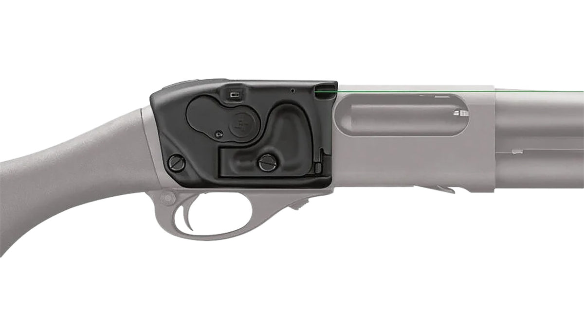 Crimson Trace LaserSaddle Remington 870/Tac-14 12 Gauge Shotgun - Green Laser Receiver Mount